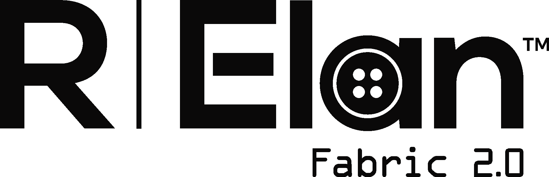 R Elan Fabric 2.0 Black Logo Vector Logo